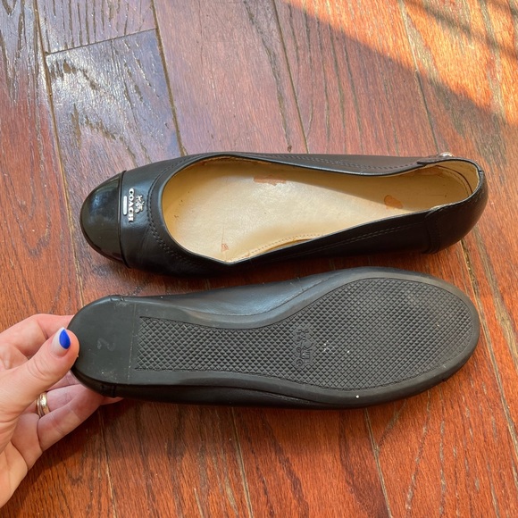 Black Coach Ballet Flats 6.5 - Picture 5 of 12